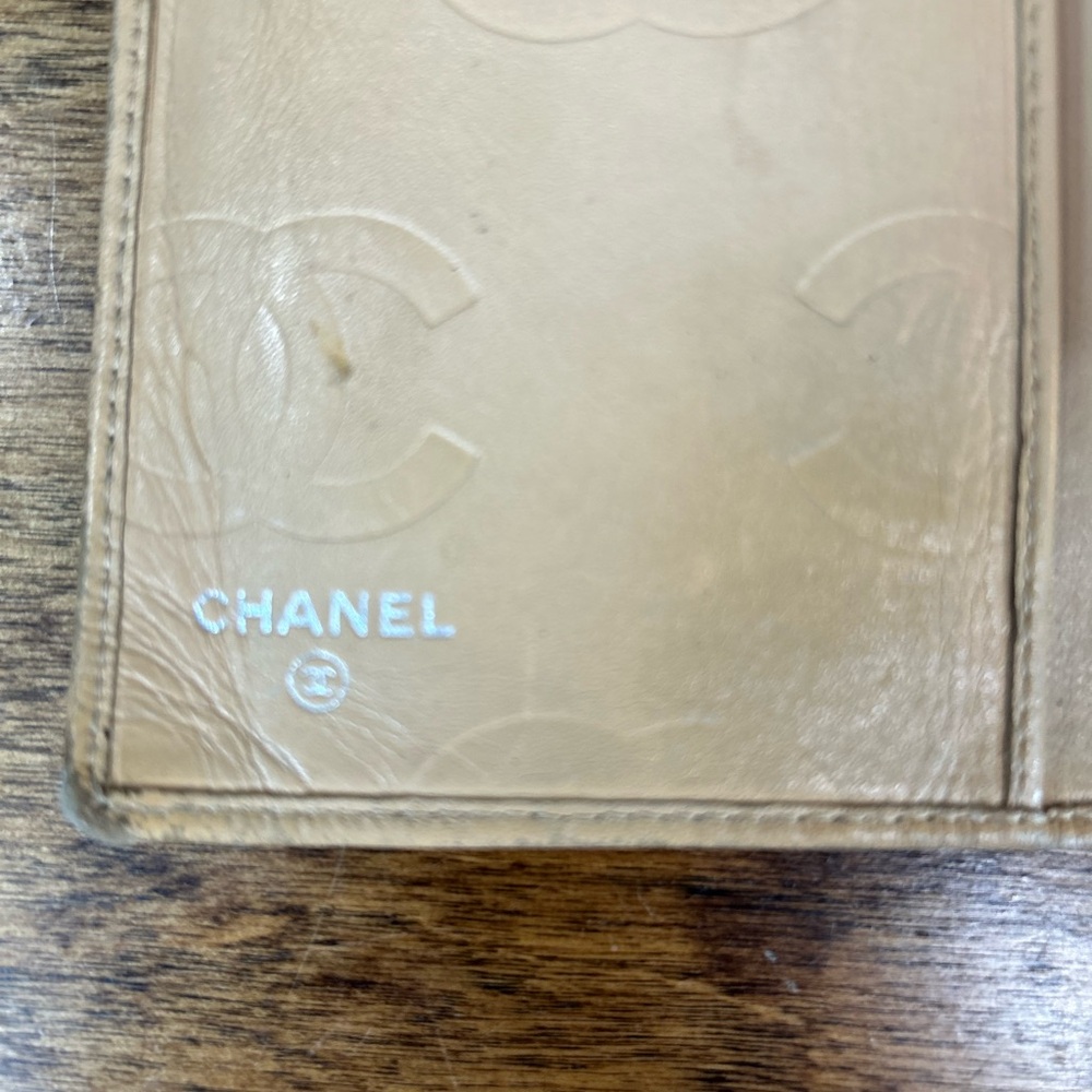 CHANEL Cambon Quilted Yen Light Brown Long Wallet - Picture 15 of 16